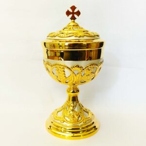 Ciborium Gold plated Brass Holy communion CC12