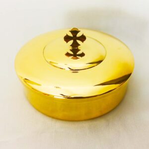 Host Case / Wafer box Ciborium Brass Gold Plated